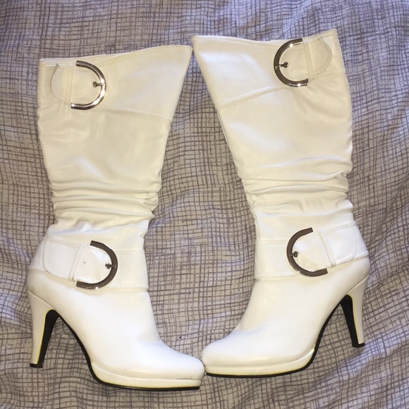 top moda white boots
